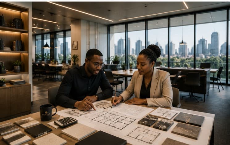 Modern Nairobi office interior illustrating workplace fit-out budgeting and cost planning